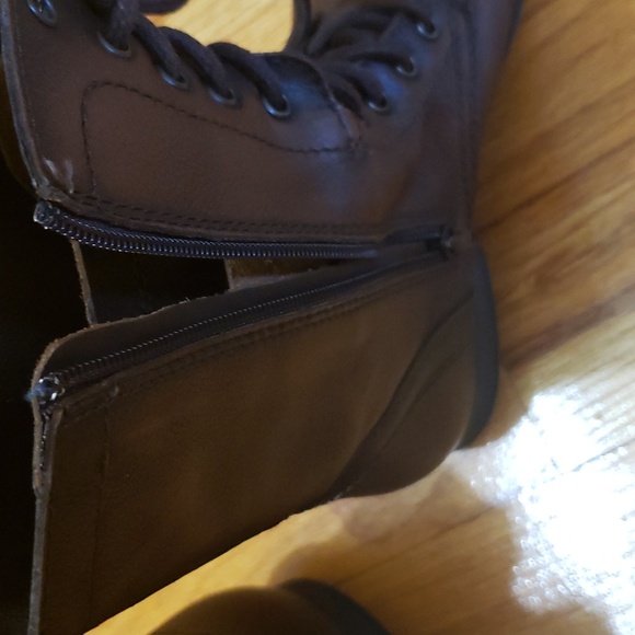STEVE MADDEN COMBAT BOOTS BROWN 8.5 - Picture 5 of 6